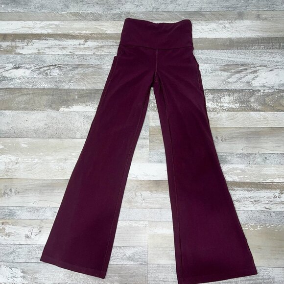 Athleta Elation Flare Pant Purple Size XXS - Picture 3 of 7